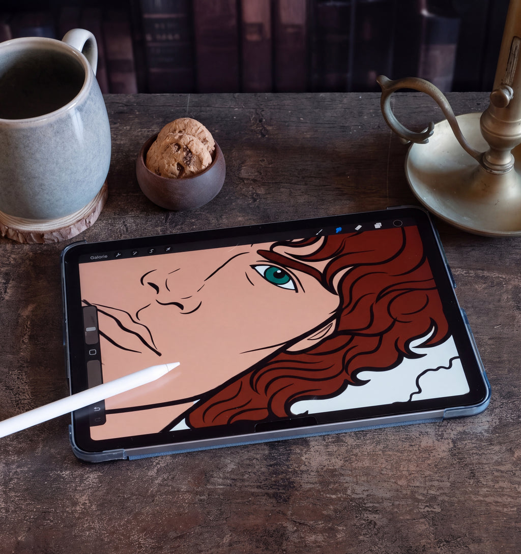 Édition Duo (papier + numérique) Livres de coloriage romantique pour adultes - Écosse du 18e siècle (Précommande)